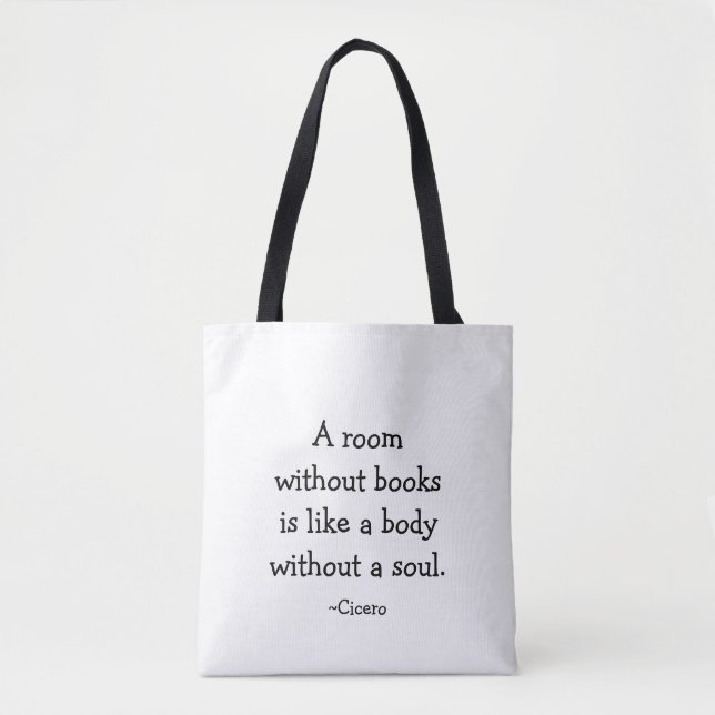 Without Books Tote Bag (Front)