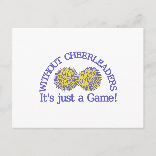 Without Cheerleaders Postcard (Front)