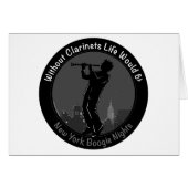 Without Clarinets Life Would B-Flat Cards (Front Horizontal)