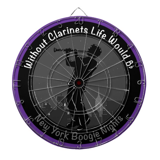 Without Clarinets Life Would B-Flat Dart Board (Front)