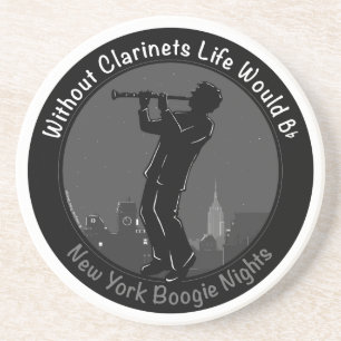 Without Clarinets Life Would B-Flat Drink Coaster