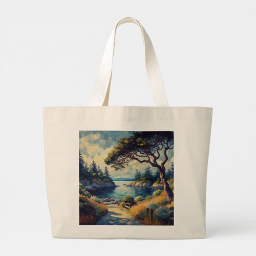 Without Company in Hornby _ Painting  Large Tote Bag