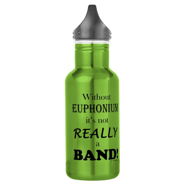 Without Euphonium - Band Stainless Steel Water Bottle (Left)