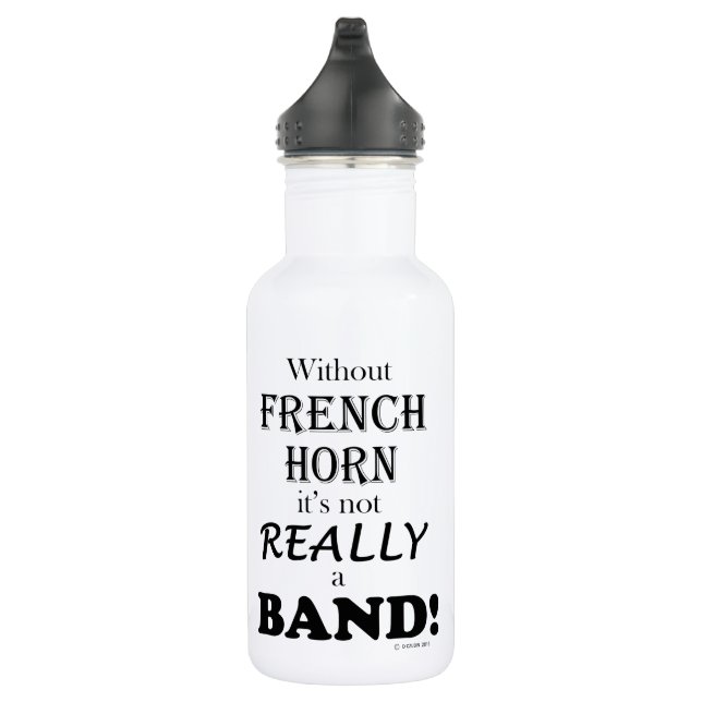 Without French Horn - Band Stainless Steel Water B Stainless Steel Water Bottle (Right)