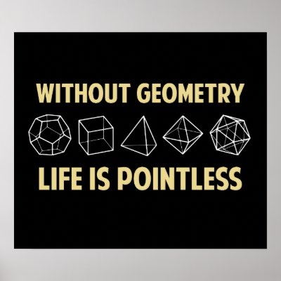 Without Geometry Life Is Pointless Poster