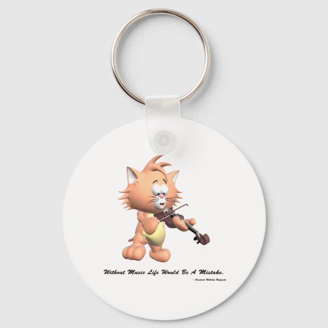 Without Music Keychain (Front)