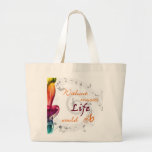 Without Music, Life Would Bb... Large Tote Bag at Zazzle