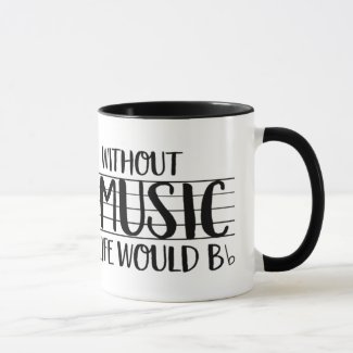 without music mug
