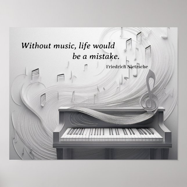 Without music poster (Front)