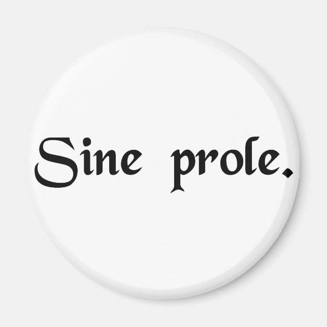 Without offspring. magnet (Front)