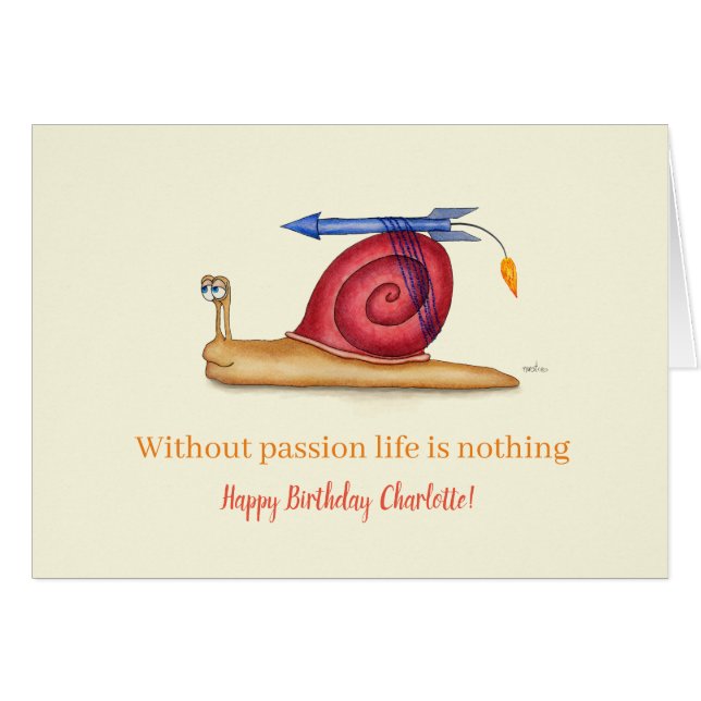 Without passion life is nothing cards (Front Horizontal)