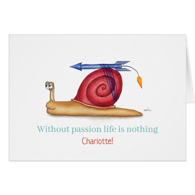 Without passion life is nothing cards (Front Horizontal)
