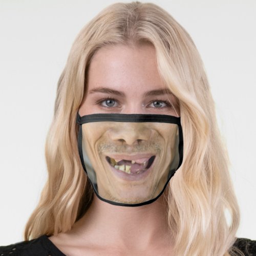 Without Teeth Big Smile _ Happy Man _ Funny Face Mask