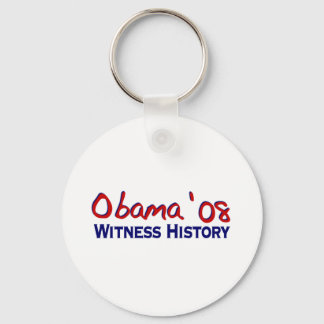 Witness History Obama 08 Keychain