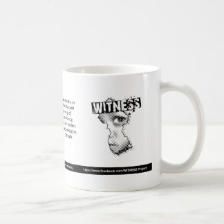 WITNESS logo mug