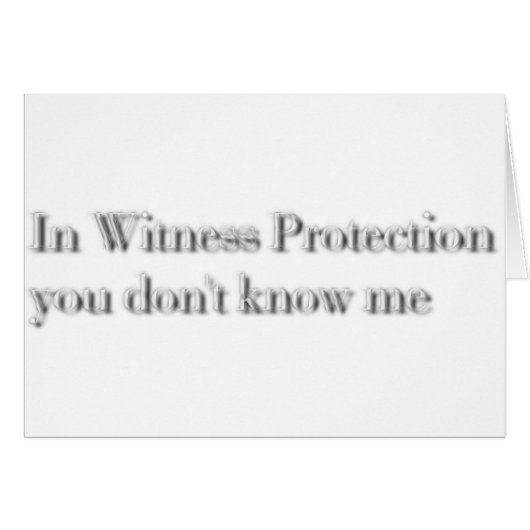 witness protection cards (Front Horizontal)