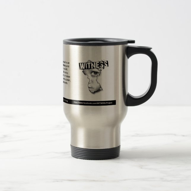 WITNESS stainless steel mug (Right)