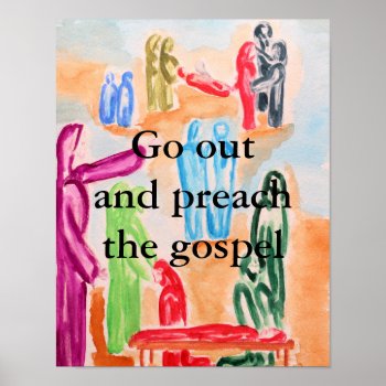 Witness The Gospel Poster by AnchorOfTheSoulArt at Zazzle