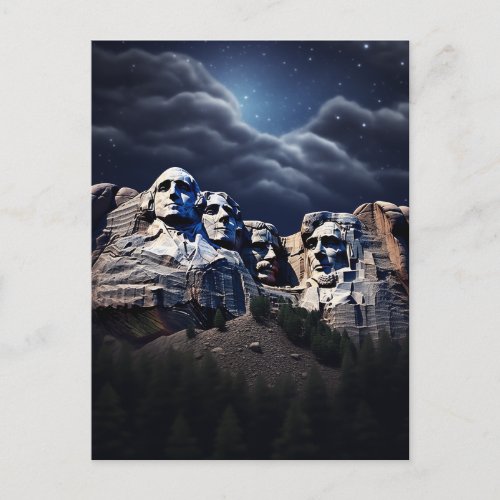 Witnessing Mount Rushmores Grandeur 3 Postcard