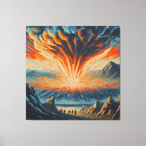 Witnessing the Cataclysm Canvas Print