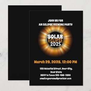 Witnessing the Partial Solar Eclipse 3/29/2025 Invitation