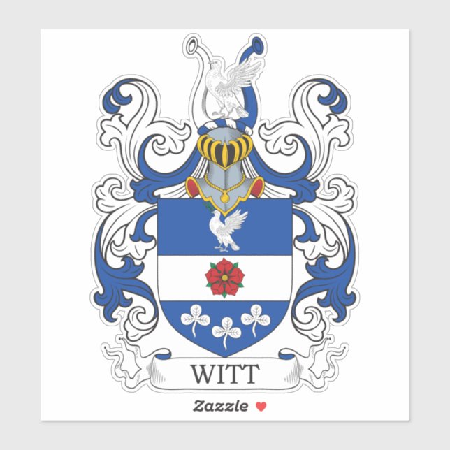 Witt Family Crest Sticker (Sheet)