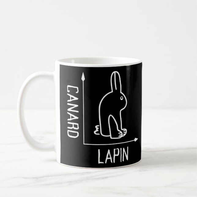 Wittgenstein Rabbit Duck Philosopher  Coffee Mug (Left)