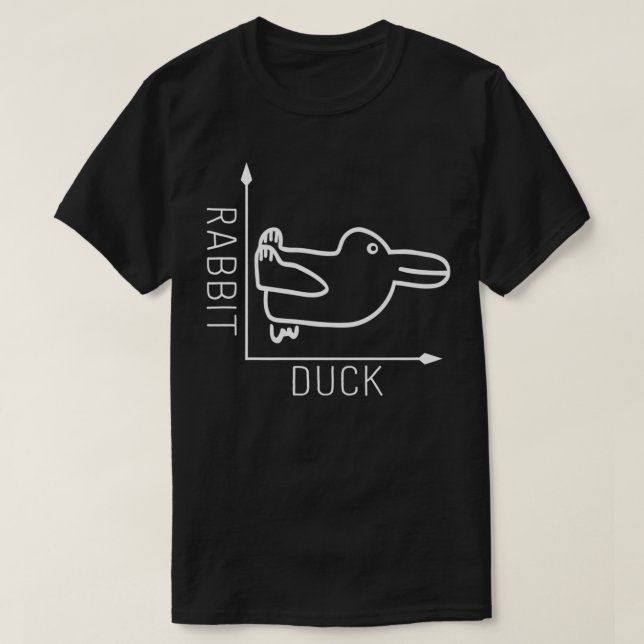 Wittgenstein Rabbit Duck  Philosopher Premium  T-Shirt (Design Front)