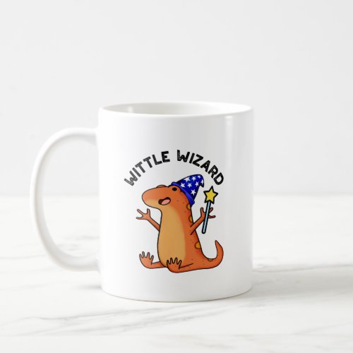 Wittle Wizard Funny Lizard Puns Coffee Mug