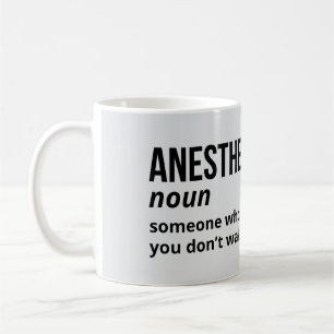 Witty Anesthesiologist Definition Mug