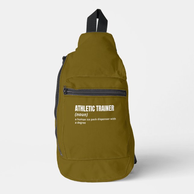 Witty Athletic Trainer Meaning Sling Bag (Front)