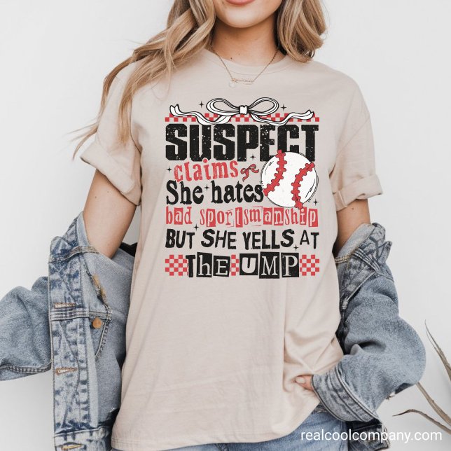 Witty Baseball Graphic Tee - Baseball Suspect (Creator Uploaded)