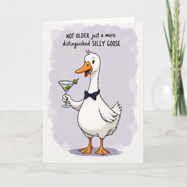 Witty Bird Toast Birthday Card (Front)