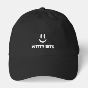 Witty Bits Off-White Smiling Face Logo Hat