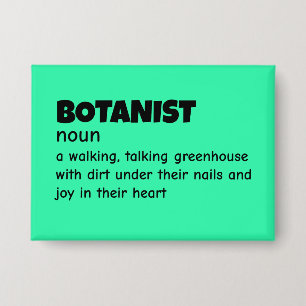 Witty Botany Expert Definition Button