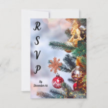 Witty Christmas RSVP Card