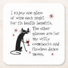 Witty Comebacks Wine Quote Black Cat