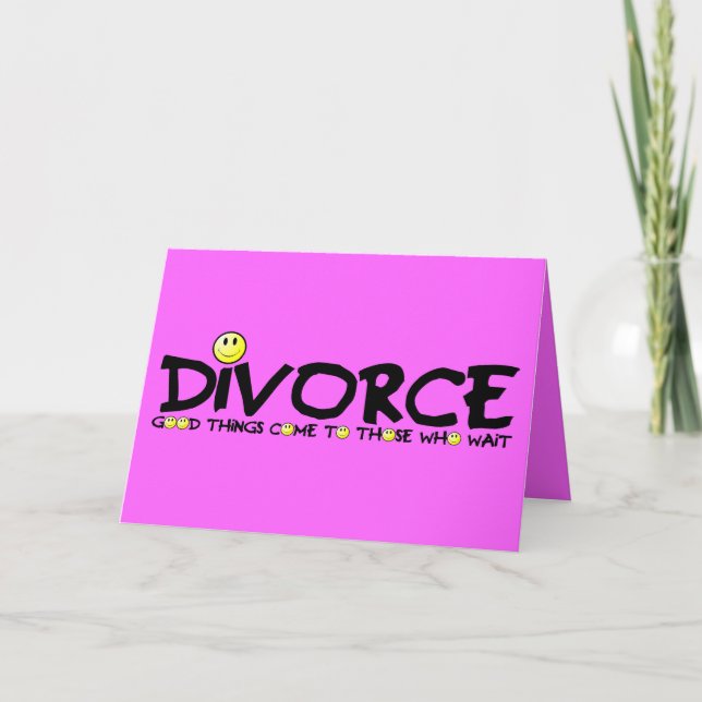 Witty divorce card (Front)