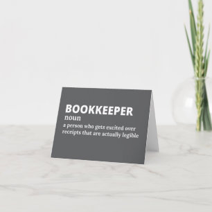 Witty Finance Definition Letterpress Thank You Card