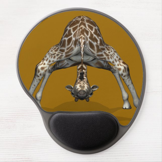 Witty Flexible Giraffe Gel Mouse Pad (Front)