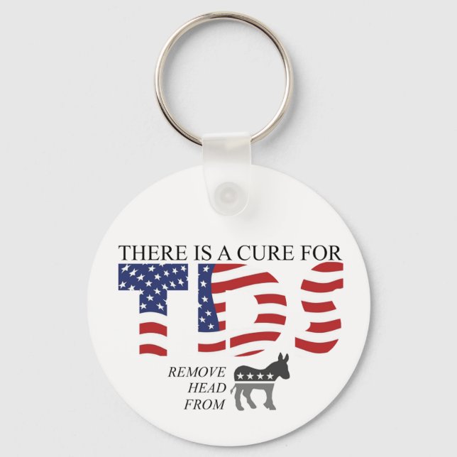 Witty Key Fob: Political Humor on the Go! Keychain (Front)