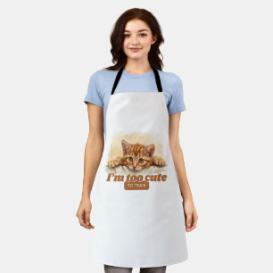 Witty Kitten Gifts for Cat Dads Apron