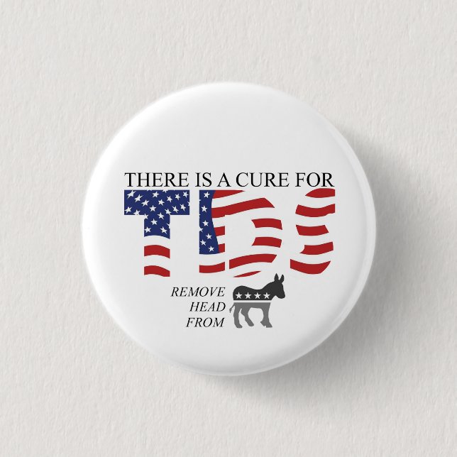 Witty Political Humor Button (Front)