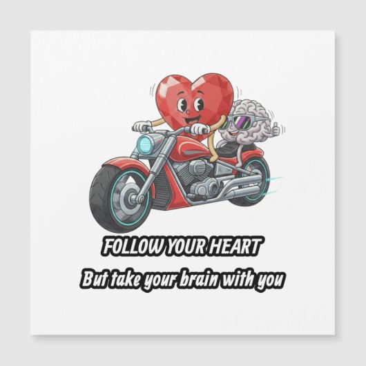 witty relationship quote gift heart riding bike (Front)