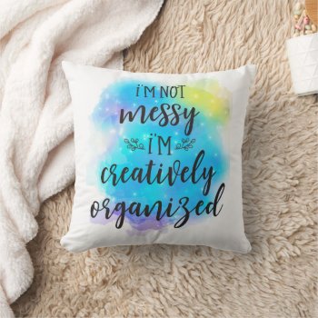 Witty Sayings Organization Satire Sassy Humor Joke Throw Pillow by Wise_Crack at Zazzle