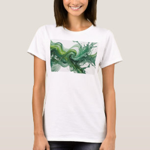 Witty Silver ABSTRACT ART Artistic Motif T-Shirt
