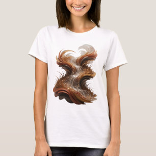 Witty Silver ABSTRACT ART Fashion Print T-Shirt
