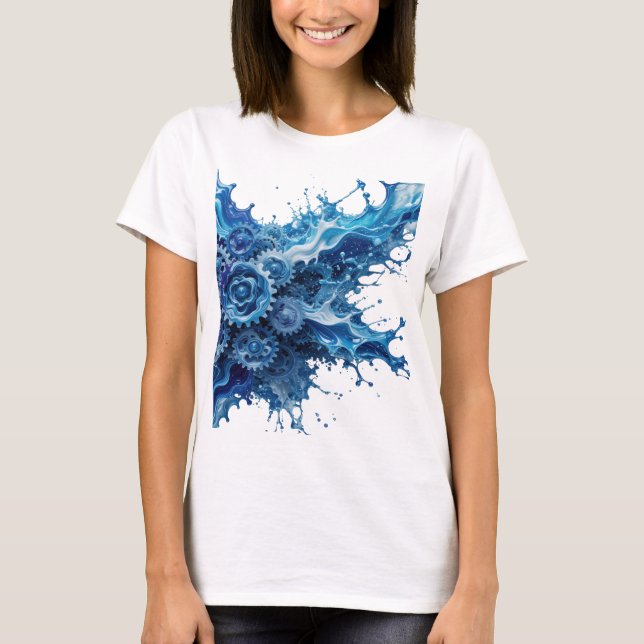 Witty Silver WATER POWERED GEAR SYSTEM Custom Tee (Front)