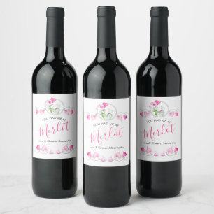 Witty Valentine's Day Wine Gifts Label
