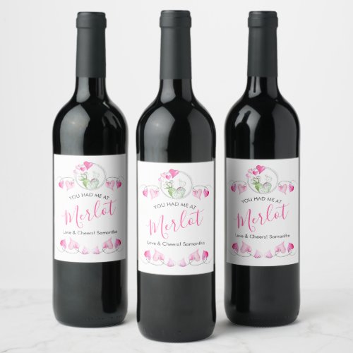 Witty Valentines Day Wine Gifts Wine Label